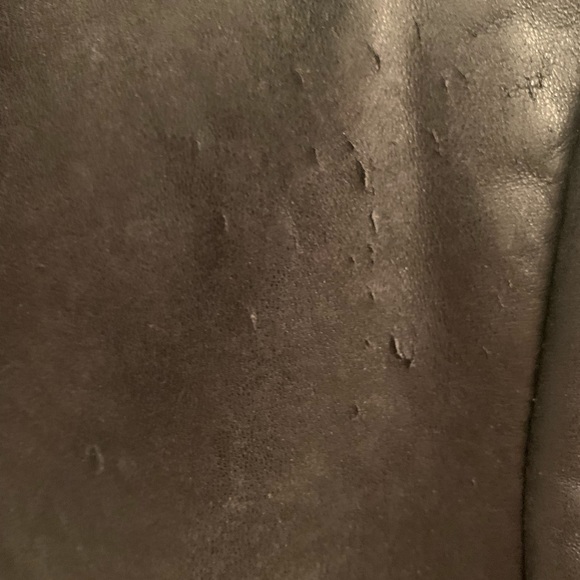 100% Black Leather Jacket. Zip-out in et Lino h - Picture 4 of 4